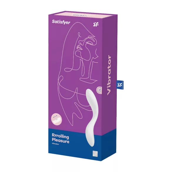 Satisfyer Rrrolling - kustīgo lodīšu G-punkta vibrators (balts)