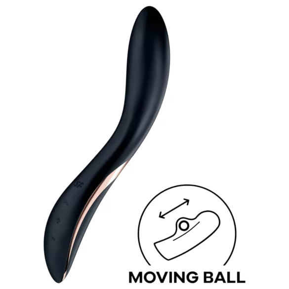 Satisfyer Rrrolling - G-punkta vibrators ar kustīgām lodītēm melns