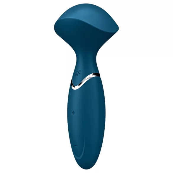 Satisfyer Mini Wand-er - ūdensizturīgs masāžas vibrators (zils)