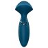 Satisfyer Mini Wand-er - ūdensnecaurlaidīgs masāžas vibrators (zils)