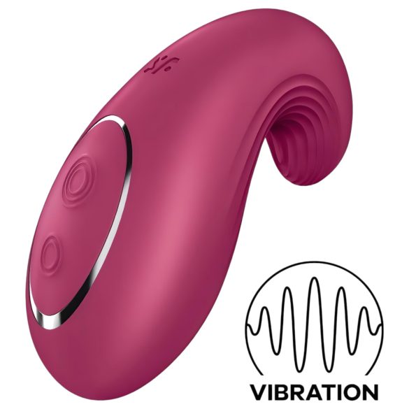 Satisfyer Dipping Delight - uzlādējams klitora vibrators (sarkans)