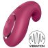 Satisfyer Dipping Delight - uzlādējams klitora vibrators (sarkans)