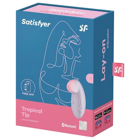 Satisfyer klitora vibrators ar aplikāciju, violets
