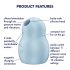 Satisfyer Pro To Go 1 - zilā viļņu baudas prieka mašīna