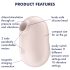 Satisfyer Pro To Go 2 - Gaisa viļņu klitora stimulators (bēšs)