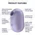 Satisfyer Pro To Go 2 - klitorāla stimulators ar gaisa viļņiem uzlādējams violets