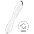 Satisfyer Dazzling Crystal 1 - divpusējs stikla dildo (caurspīdīgs)