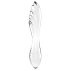 Satisfyer Dazzling Crystal 1 - divpusējs stikla dildo (caurspīdīgs)
