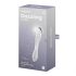 Satisfyer Dazzling Crystal 1 - divpusējs stikla dildo (caurspīdīgs)