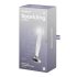 Satisfyer Kristāla spīdums - rievots stikla dildo (caurspīdīgs)