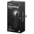 Satisfyer Dazzling Crystal 1 - stikla divpusējs dildo melns