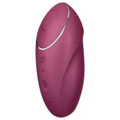   Satisfyer Tap & Climax 1 - divfunkcionāls vibrators un klitora stimulators sarkans