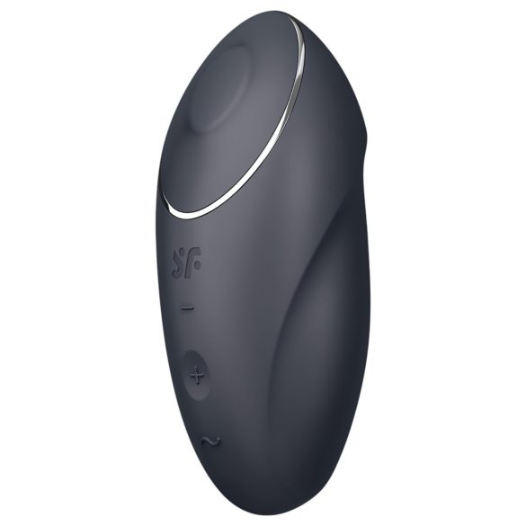 Satisfyer Tap & Climax 1 - 2in1 klitoru masētājs (melns)