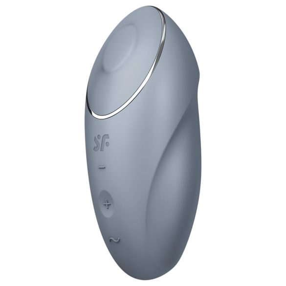 Satisfyer Tap & Climax 1 - 2-in-1 klitora vibrators (pelēks)