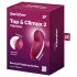 Satisfyer Tap & Climax 2 - 2in1 klitora stimulators un vibrators (sarkans)