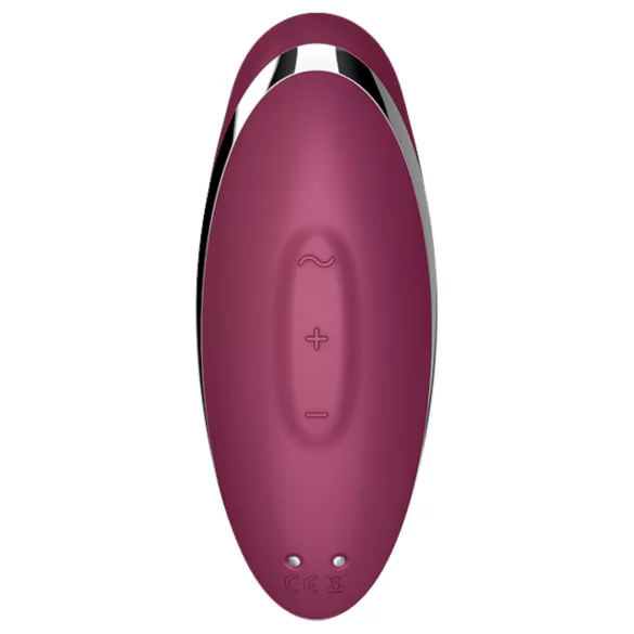 Satisfyer Tap & Climax 2 - 2in1 klitora stimulators un vibrators (sarkans)