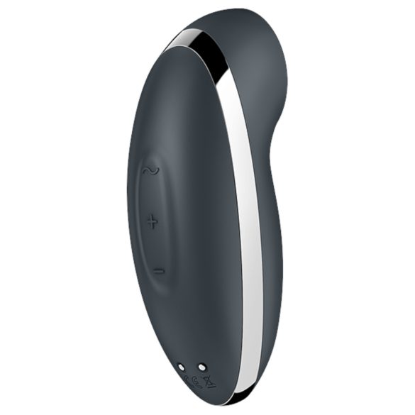 Satisfyer Tap & Climax 2 - klitora vibrators ar vibrāciju 2in1 pelēks