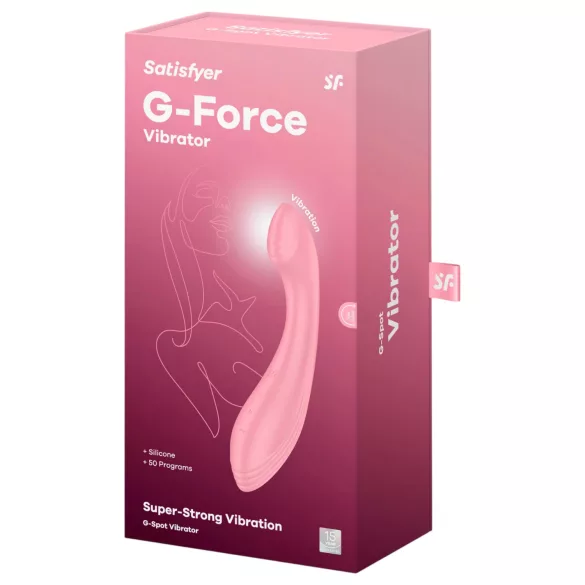 Satisfyer G-Force - uzlādējams ūdensizturīgs G punkta vibrators rozā