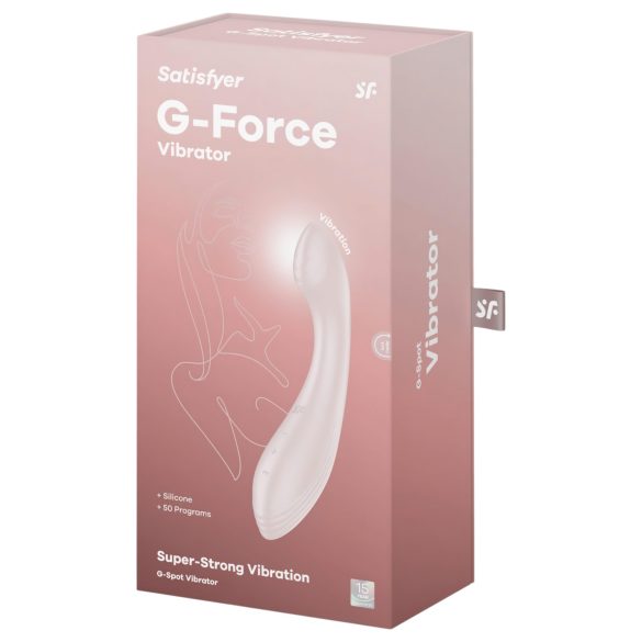 Satisfyer G-Force - G-punkta vibrators uzlādējams ūdensizturīgs bēšs