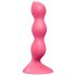 Satisfyer Triple Ball-R - anālais vibrators ar lodītēm rozā