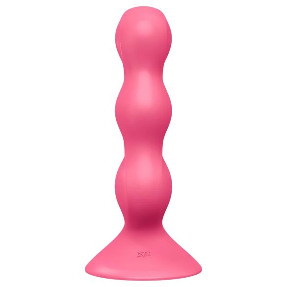 Satisfyer Triple Ball-R - anālais vibrators ar lodītēm rozā
