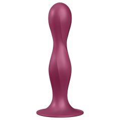   Satisfyer Double Ball-R - piesūcekņa svars, sarkanā krāsā dildo