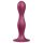 Satisfyer Double Ball-R - piesūcekņa dildos ar svaru, sarkans