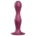 Satisfyer Double Ball-R - piesūcekņa dildos ar svaru, sarkans