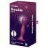 Satisfyer Double Ball-R - piesūcekņa svariņš dildo (sarkans)