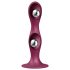 Satisfyer Double Ball-R - piesūcekņa svariņš dildo (sarkans)