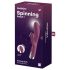 Satisfyer rotaļlieta vibrators sievietēm ar rotējošu klitora stimulatoru sarkans