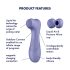 Satisfyer Pro 2 Gen3 – gudrais gaisa viļņu klitoru stimulators (violets)