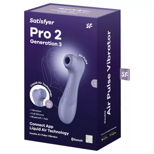 Satisfyer Pro 2 Gen3 - klitorālais stimulators ar gaisa viļņiem violets