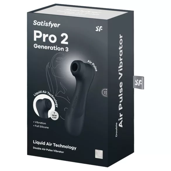 Satisfyer Pro2 Gen3 - gaisa viļņu klitora stimulators (tumši pelēks)