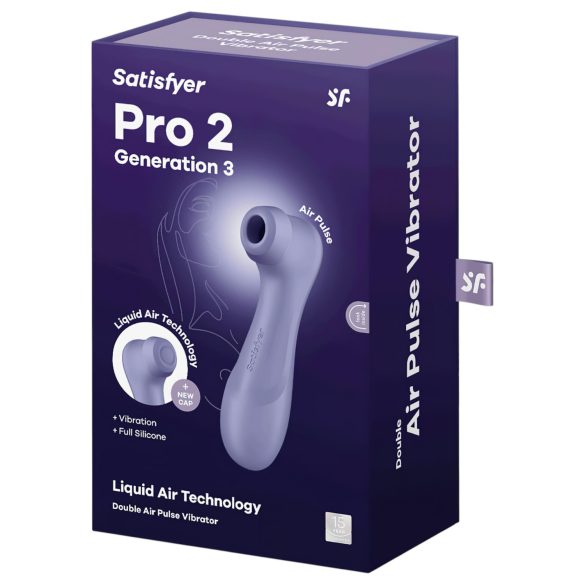 Satisfyer Pro 2 Gen3 - klitorālais stimulator ar gaisa viļņiem, uzlādējams,