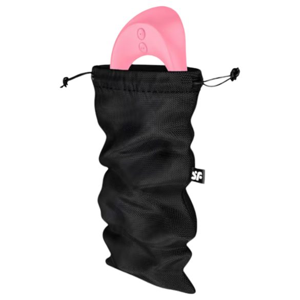 Satisfyer Dārgumu Soma - uzglabāšanas maiss - vidējs (melns)