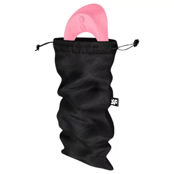 Satisfyer Treasure Bag - diskrēta uzglabāšanas somiņa - vidēja (melnā)