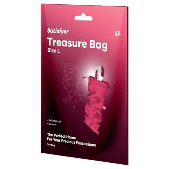 Satisfyer Treasure Bag L - diskrēta uzglabāšanas soma - liela (rozā)