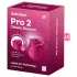 Satisfyer Pro 2 Classic Blossom - klitorālais stimulators ar gaisa viļņiem sarkans