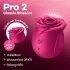 Satisfyer Pro 2 Classic Blossom - klitorālais stimulators ar gaisa viļņiem sarkans