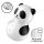 Satisfyer Pocket Panda - gaisa viļņu klitora stimulators (melns)