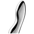 Satisfyer Cosmic Crest 2 - metāla dildo viļņots sudraba