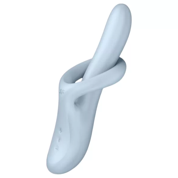 Satisfyer Heat Flex 4 - klitora vibrators ar iesildīšanu sudraba krāsā
