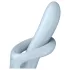 Satisfyer Heat Flex 4 - sildošs vibrators ar klitora rokturi (zils)