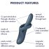 Satisfyer Heat Flex 4 - sildošs klitoriālais vibrators (pelēks)