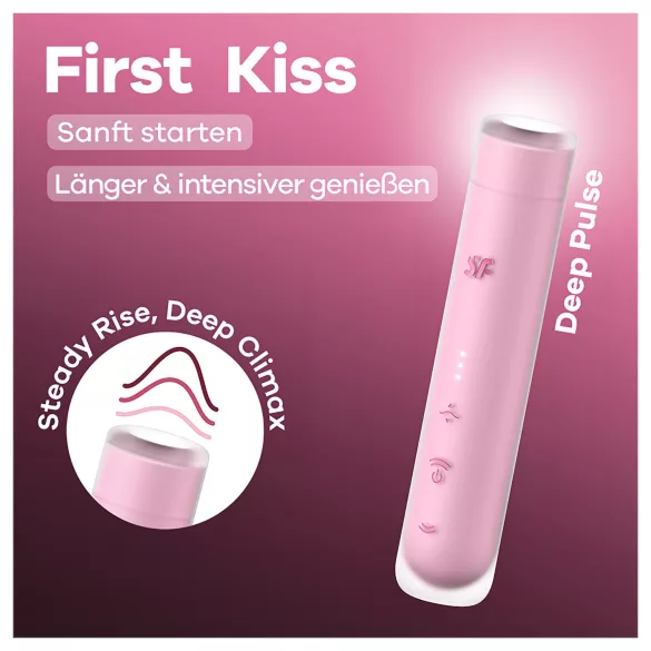 Satisfyer First Kiss - gaisa viļņu klitora stimulators (rozā)