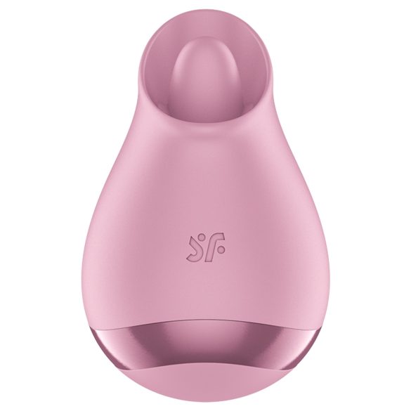 Satisfyer klitora vibrators ar mēli rozā