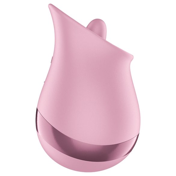 Satisfyer klitora vibrators ar mēli rozā