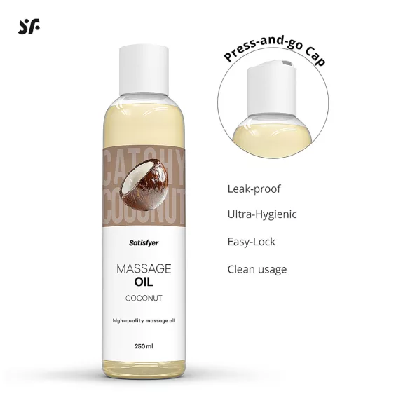 Satisfyer - masāžas eļļa ar kokosriekstu 250ml