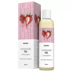 Satisfyer - aromatizēta masāžas eļļa - zemeņu (250 ml)